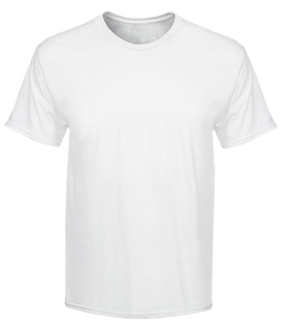 Camiseta blanca de manga corta hecha de algodón reciclado de 120 GSM, tela suave y transpirable, construcción duradera. - Product Image 2