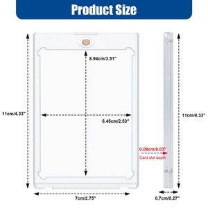 Porta Carte Magnetico con Apertura Superiore, Custodia Rigida in PVC con Motivo Sportivo alla Moda per Carte da Baseball e Biglietti da Visita 35pt - Product Image 3