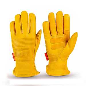Guantes de Carreras de Cuero, Diseño en Relieve Antideslizante, Dedos Completos, Unisex, para Conducir al Aire Libre - Product Image 2
