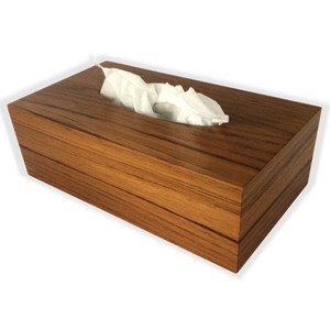 Caja de pañuelos de madera de lujo, rectangular, de nogal, dispensador de servilletas para hotel, oficina, hogar, decoración de escritorio, soporte para servilletas - Product Image 1