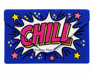 Pochette à perles faite à la main avec texte personnalisé « Dream Big », sac de soirée de luxe pour femme - Product Image 3