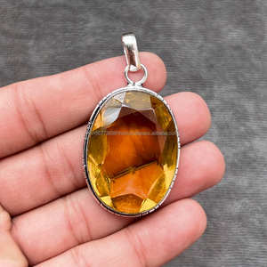 Colgante de Plata de Ley 925, colgante de piedras preciosas de alta calidad, colgante Vintage, joyería hecha a mano, regalo de aniversario para ella - Product Image 6