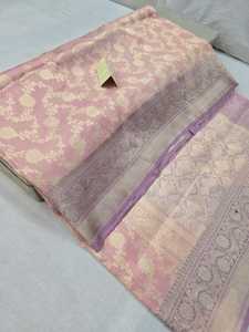 Sari de seda tejido a mano por diseñadores de Zari Handloom para mujeres - Product Image 2