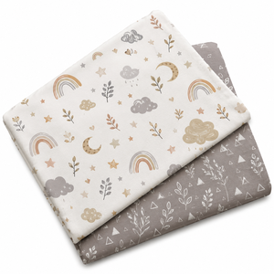 Factory Wholesale <b>Cute</b> Pattern Baby Bed Sheet Fabric Woven Infants Cotton with Animals Flower Printing Blackout Feature - Product Image 5