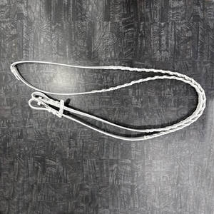 Ensemble de bride de course en cuir de cheval blanc de haute qualité, rênes tressées, plastron, sangle, quincaillerie SS, ensemble complet d'accessoires équestres - Product Image 2