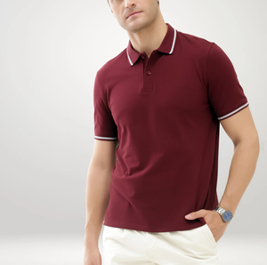 Chemises polo pour hommes, couleur unie, imperméables, séchage rapide, décontractées, pour le sport, été - Product Image 1