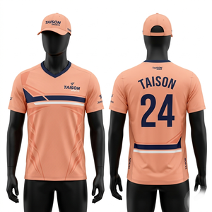 Camiseta de Tenis Premium de Poliéster Transpirable de 160 GSM, Color Caqui con Panel de Contraste Negro en el Hombro, Sublimación, Logotipo Personalizado - Product Image 3