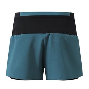 Pantalones Cortos Deportivos 2 en 1 para Hombre, con Bolsillos, para Entrenamiento Deportivo al Aire Libre, Ejercicio, Fitness, Senderismo, Transpirables, de Secado Rápido, 100% Poliéster Tejido - Product Image 4