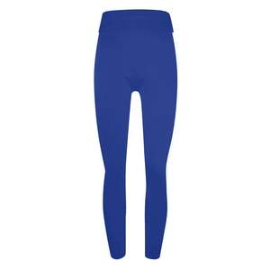 Splendid Apparel High Waist Full Length <b>Leggings</b> Animal Print Blue <b>White</b> Side Stripes Casual Sporty Knitted Spandex <b>Women's</b> - Product Image 2