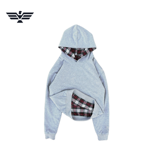เสื้อฮู้ดดี้ผู้ชายสีดำทรงโอเวอร์ไซส์แบบซิปครึ่งตัว ลายบล็อกสี แขนเสื้อแบบแร็กแลน ผ้าถักโพลีเอสเตอร์กันยับ - Product Image 4