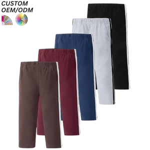 Pantalons de sport pour enfants avec logo personnalisé, automne, printemps, hiver, 100% coton respirant, ODM, pantalons de survêtement pour garçons, 2 à 12 ans - Product Image 5