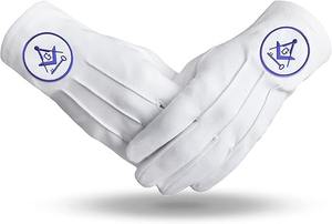 Guantes Masónicos de Algodón 100% Hechos a Medida OEM, Diseño de Alta Calidad, Regalia de Algodón para Uso en Invierno, para Escenas Diarias al Aire Libre - Product Image 5