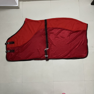 Fleece Mesh Combo Horse Sheet Lightweight Cooler Rug <b>Adjustable</b> <b>Straps</b> Mesh Insert Breathable UV Protection Stainless Steel - Product Image 1