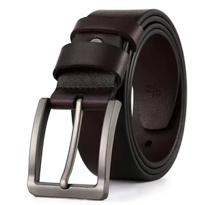 Ceinture en cuir de vache véritable vintage de luxe pour hommes et femmes, taille unique, style décontracté réglable - Product Image 2