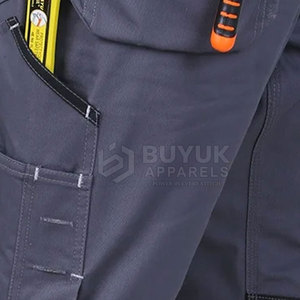 Pantalon cargo utilitaire, tactique, pour la construction, la mécanique, le bâtiment, durable, de protection pour l'extérieur, avec poches renforcées - Product Image 4