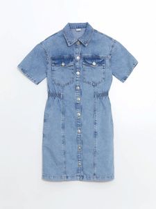 Nouvelle robe longue en jean pour filles, de haute qualité, respirante, en coton, décontractée, personnalisable - Product Image 6