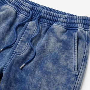 Stylish Men Acid Wash Tracksuit Full <b>Zip</b> <b>Hooded</b> Jacket And Tapered Joggers Modern Streetwear Casual Sportswear Outfit - Product Image 6