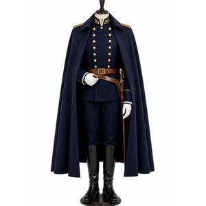 Uniforme de Cérémonie Vintage de Qualité Muséale Classique, Reproduction, Tissu Polaire Respirant et Léger, Coutures Fines - Product Image 1