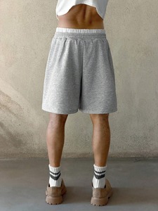 Customized Logo Sportswear Workout Woven <b>Light</b> Weight Breathable Nylon Men Double Waist Gym Shorts <b>Cheap</b> Price Wholesale - Product Image 5