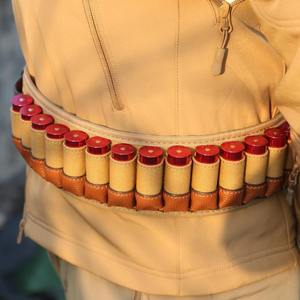 Porte-cartouches de chasse 20GA et 12GA, bandoulière pour munitions avec pochettes MOLLE - Toile et cuir 10x/6x - Product Image 4