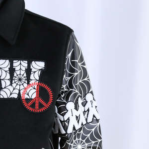 Chaquetas Varsity para Hombre con Cuello Byron y Botones a Presión, Chaqueta Varsity Personalizada con Logotipo, Parches Bordados en Chenilla, Chaqueta de Lana para Invierno - Product Image 5