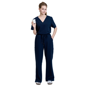 PRECIO DE FÁBRICA conjunto de uniformes médicos de enfermería ropa de hospital/clínica DISEÑO PERSONALIZADO PE algodón rayón-FMF fábrica de uniformes - Product Image 1