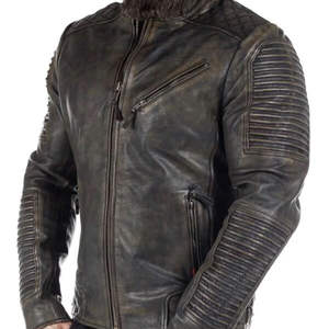 Chaqueta de Cuero para Hombre de Diseño Personalizado a la Moda, Hecha en Pakistán, Producto de Primera Calidad, Chaqueta de Cuero para Hombres y Motociclistas - Product Image 5