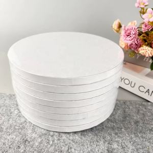 Planches à pâtisserie jetables de haute qualité en <span class=keywords><strong>carton</strong></span> blanc doré rondes de 6 à 12 pouces pour les pâtisseries - Product Image 1