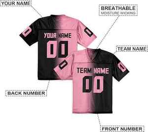 Custom Full Print Streetwear Football Jersey High Quality Sublimation american football uniform, American Football Jersey - Product Image 3