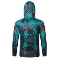 Hoodie Pria Premium untuk Memancing di Luar Ruangan UPF 50 Bernapas Cepat Kering Ringan 100% Poliester Dapat Dicetak Logo Sesuai Pesanan