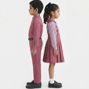 Quality Cotton Student Clothing <b>Set</b> School Uniform for Kids with Shirt Pants Skirt <b>Sweater</b> and Custom School Identity Options - Product Image 3