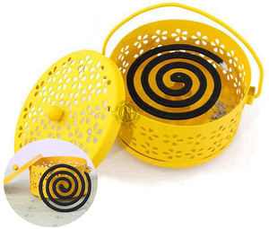 Brûleur d'encens vintage en métal, portable, durable, fait main, modèle DSH-I-MORTNBOX-30, artisanat Daood Sons, étui pour spirales anti-moustiques - Product Image 4