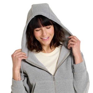 Comfortable Women's French Terry Pullover Sweatshirt Lightweight and Soft Hooded Knitted <b>Fabric</b> for Casual Wear - Product Image 1