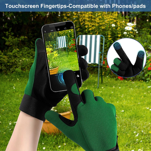 2026 Custom Logo And Color Polyester Garden <b>Gloves</b> For Adults Thorn-Proof Simple Design Quality Leather Material - Product Image 5