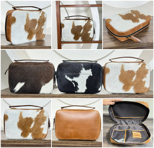 New Genuine Cowhide Leather Bible Cover With Zipper Custom Wholesale Bible Case With Bookmark Book <b>Bag</b> <b>Holder</b> For Church Travel - Product Image 3