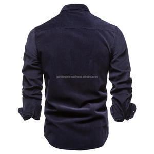 Chemises décontractées d'été à col montant personnalisées Chemises à séchage rapide 100% coton Chemises pour hommes au design élégant de qualité supérieure - Product Image 5
