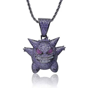Premium Pendant White Gold Plated Silver Fashion Charm with Diamond Inspired Details for Men and Women - Product Image 4