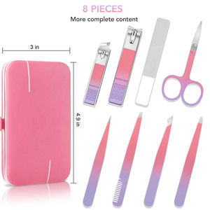 Kit de manucure et pédicure réutilisable en acier inoxydable, ensemble d'outils de soin des ongles pour femmes et hommes, usage professionnel en salon et à domicile - Product Image 1