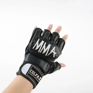 ถุงมือ MMA หนังแท้คุณภาพพรีเมียม สวมใส่สบาย แบบครึ่งนิ้ว สำหรับมืออาชีพ ฝึกซ้อมคิกบ็อกซิ่ง และศิลปะการต่อสู้แบบผสมผสาน - Product Image 2
