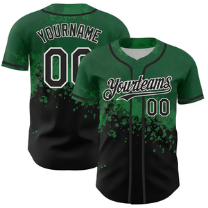 เสื้อเบสบอลสีแดงดำแบบกำหนดเอง Yourteams 00 พิมพ์ลายด้วยความร้อน ระบายเหงื่อได้ดี ต้านเชื้อแบคทีเรีย โพลีเอสเตอร์ 100% คอวี สำหรับทุกเพศ - Product Image 4