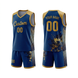 OEM Wholesale Custom Sublimation Basketball Uniforms Breathable Soft Fabric Digital Print Plus Size Men Women Adults Team V-neck - Product Image 1
