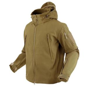 Men's <b>Hooded</b> <b>Fleece</b> <b>Jacket</b> Windproof Zipper Closure Workwear Style Olive Green Regular Fit Autumn Wear - Product Image 6