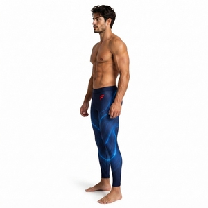 Legging professionnel pour hommes, coupe flexible, pour la course à pied, vêtements de sport, matériau extensible léger, construction confortable - Product Image 6