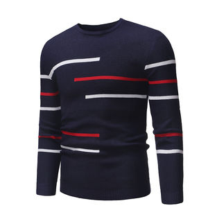 Men's Winter Knit Sweater 100% Cotton Pullover Casual Wear OEM Manufacturer Warm Anti-Wrinkle Breathable - Product Image 5