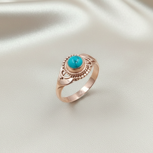 Natural Turquoise Gemstone 925 Sterling Silver <b>Ring</b> Handmade Boho Vintage <b>Statement</b> <b>Ring</b> Wholesale Jewelry Supplier Women Her - Product Image 4
