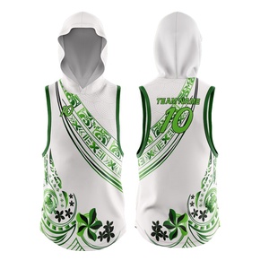 เสื้อฟุตบอลอเมริกันพิมพ์ลายเสื้อไม่มีแขนเสื้อชุดปักโลโก้ทีม7v7 - Product Image 3