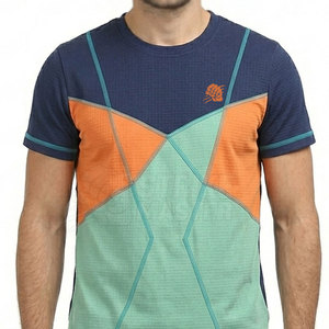 เสื้อยืดผู้ชายโลโก้แบบกำหนดเอง สีสันปรับแต่งได้ ผ้าฝ้ายถัก 100% ดีไซน์เรียบง่าย สวมใส่สบาย คุณภาพสูง ระบายอากาศได้ดี ผลิตในประเทศปากีสถาน - Product Image 4