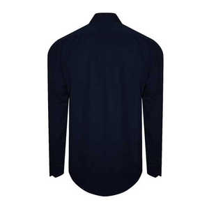 Chemise habillée classique pour homme, coupe ajustée, tissée, manches longues, en mélange de coton infroissable, boutonnée, pour affaires, bureau et soirées - Product Image 2