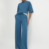 Ensemble de vêtements d'été pour femmes sur mesure, 2 pièces, en coton, t-shirt à manches courtes et short, respirant, coupe ample, ensemble de vêtements de détente