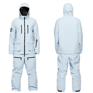 Combinaison de ski professionnelle imperméable 10 000 mm respirante en polyester/nylon, vêtements de neige, snowboard, à capuche, prix bas, haute qualité, pour l'extérieur - Product Image 1